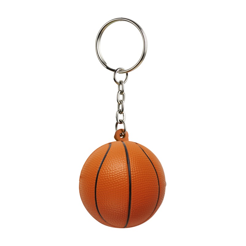 Brelok antystresowy Basket, pomarańczowy/czarny